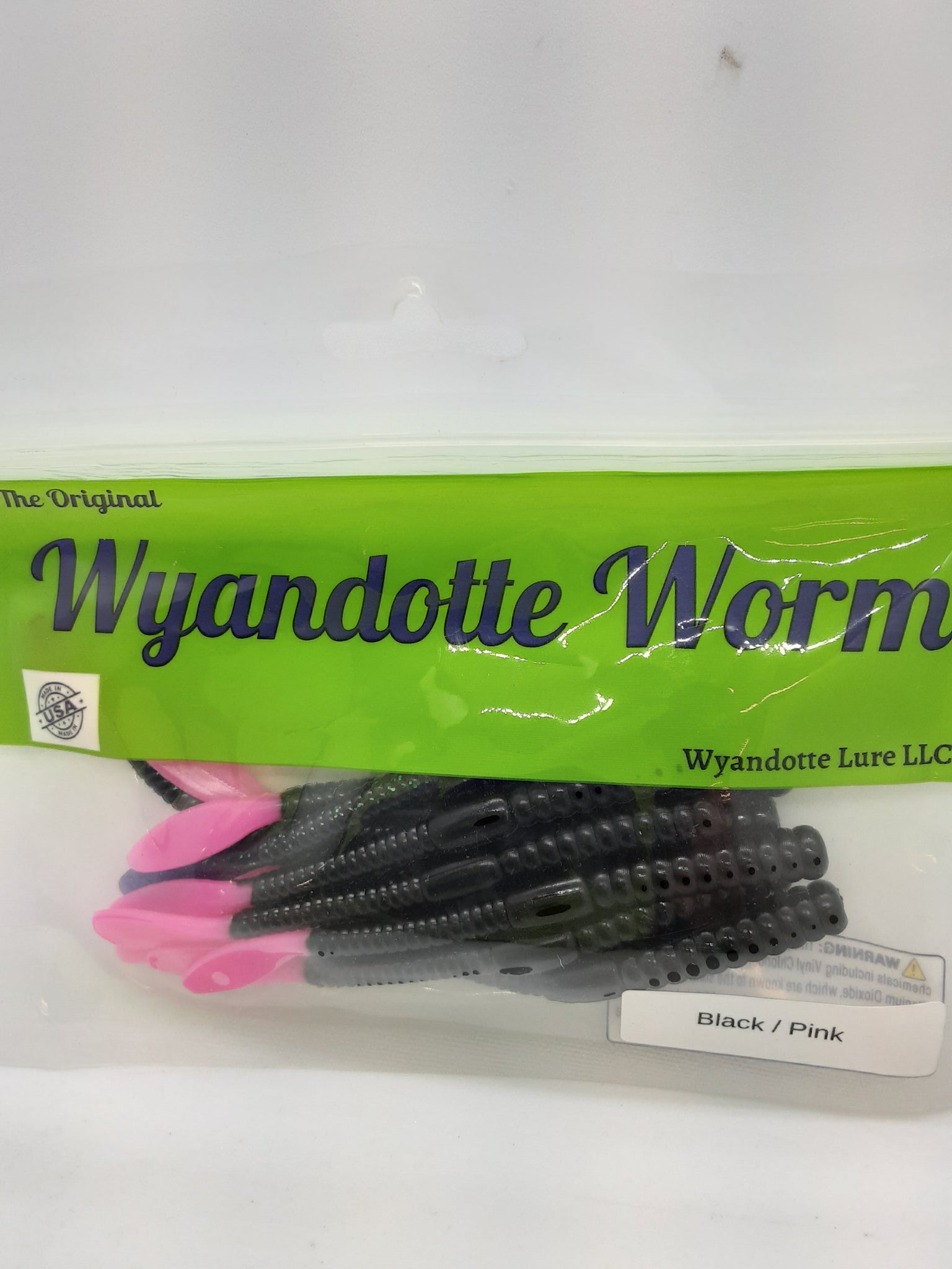 4 Wyandotte Worms, ONE Pack (20 ct) for Walleye,Bass,Jigging, Made in USA  #WDW