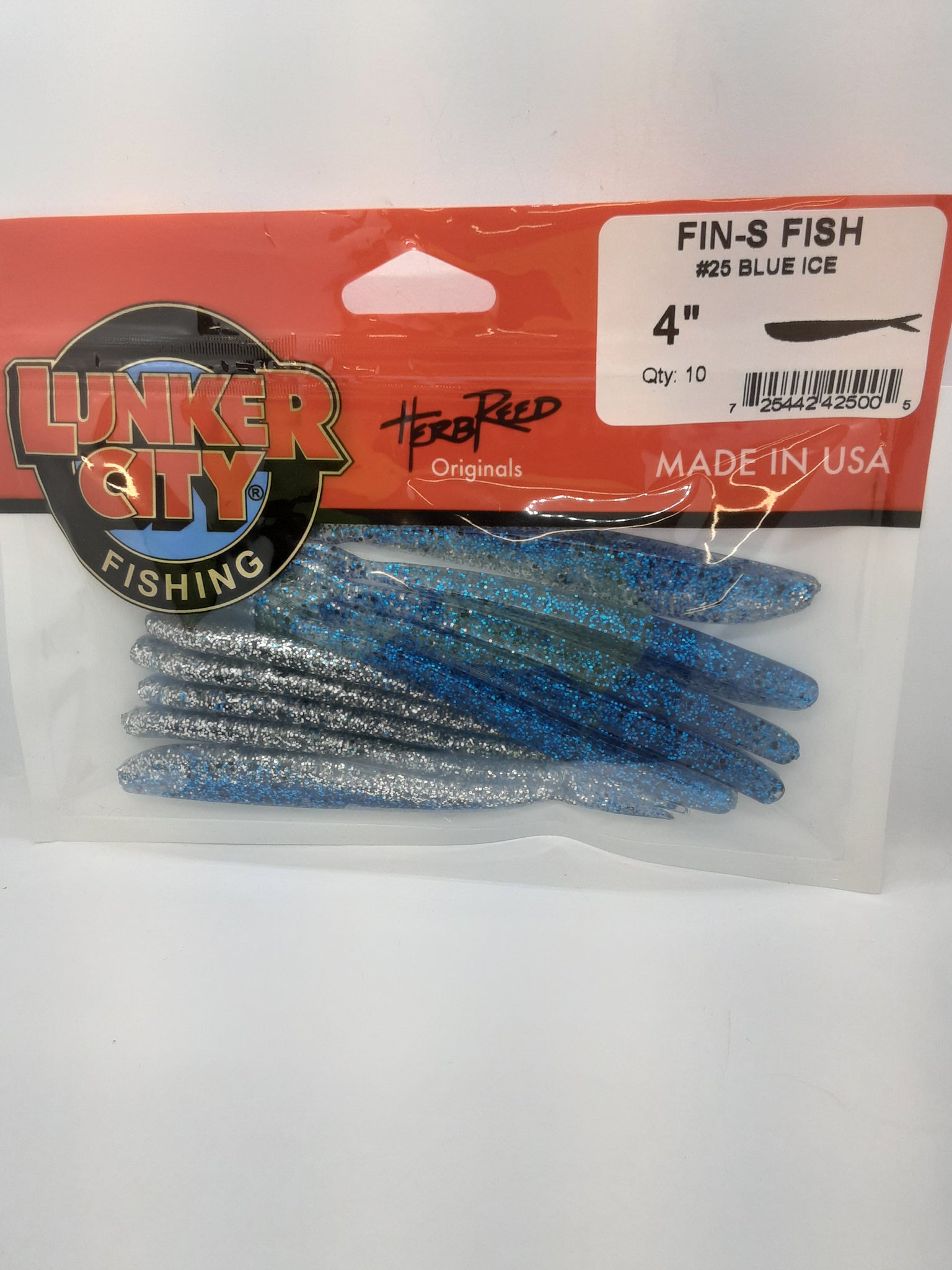 Lunker City Fat Fin-S-Fish | Black Ice | FishUSA